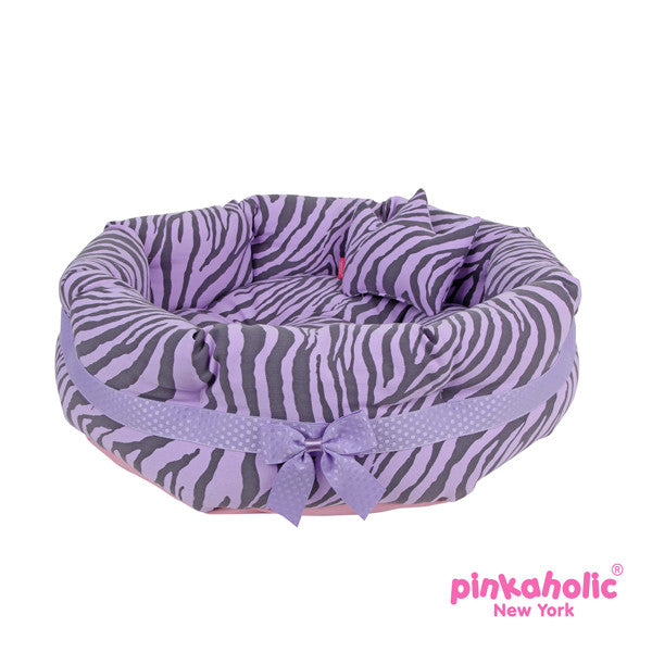 rijkdom Leeuw reinigen Pinkaholic Pink Zebra "Leo" Luxury Dog Bed with Toy – Daisey's Doggie Chic