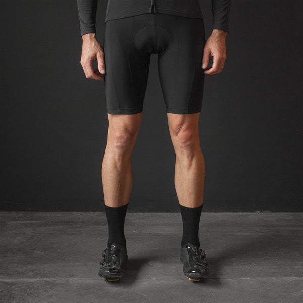 the black bib shorts