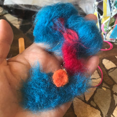 child's needle felting project