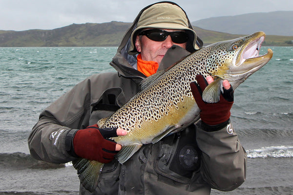 Monster brown trout from Lake Thingvellir Iceland and the Einarsson Fly Fishing team