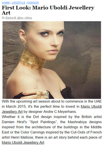 Fashion Blogger Rasha M. on the Art in Mario Uboldi Jewellery