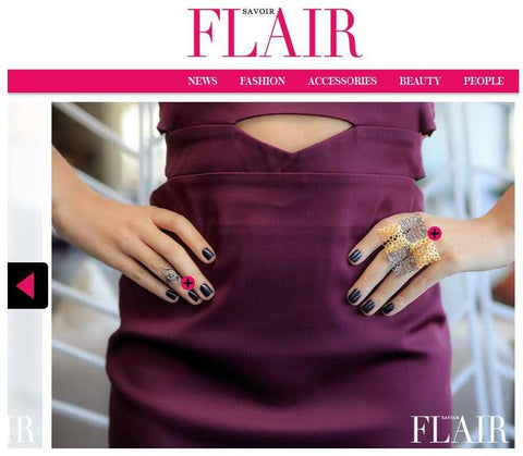 Savoir Flair loves the black and golden Mashrabiya ring - don't we all?