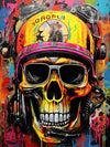 Skull Head Graffiti - Pop Art