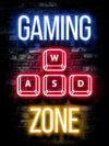Neon Gamingplakat - Gamingzone