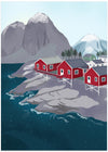 Norske hus i Lofoten