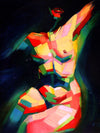 Cubistic Sitting Nude- Pop Artposter