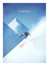 Ski in Norway - Kunstplakat av Henry Rivers