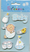 Baby blå - stickers - Klistremerker - Plakatbar.no