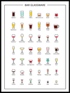 Bar Glassware - Poster - Plakatbar.no