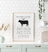 Beef Butcher Guide - Poster - Plakatbar.no