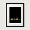 Coco Chanel Black and Gold - plakat - Plakatbar.no