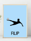 Fotballplakat med eget navn - Plakatbar.no