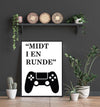 Gamer poster - midt i en runde - Plakatbar.no