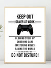 Gamerplakat - Keep out! - Plakatbar.no