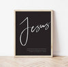 Jesus - Typografiplakat - Plakatbar.no