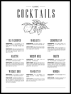 Klassisk Cocktails Guide - Poster - Plakatbar.no