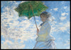 Kvinne med parasoll, Claude Monet - Plakat - Plakatbar.no