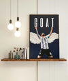 Lionel Messi Angel Wings GOAT - Plakat - Plakatbar.no