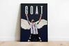 Lionel Messi Angel Wings GOAT - Plakat - Plakatbar.no