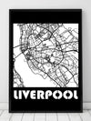 Liverpool byplakat - sort - Plakatbar.no