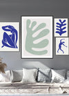 Matisse Blue Abstract Woman Poster - Plakatbar.no