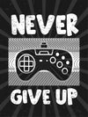 Never give up - Plakatbar.no