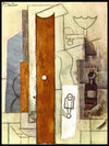 Pablo Picasso - Guitar, Gas-Jet and Bottle - Plakat eller lerret - Plakatbar.no