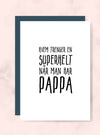 Pappa Superhelt kort - Plakatbar.no