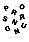 Porsgrunn - Typografi Plakat - Plakatbar.no