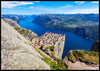 Prekestolen med masse folk - Plakat - Plakatbar.no