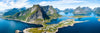 Reine i Lofoten - panorama lerret - Plakatbar.no