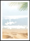 Sand with blurred palms - Poster - Plakatbar.no