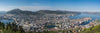 Sommerbilde fra Bergen - panorama lerret - Plakatbar.no