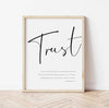 Trust - Typografiplakat - Plakatbar.no