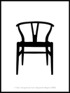 Y Chair - Stol designet av Hans J. Wegner poster - Plakatbar.no