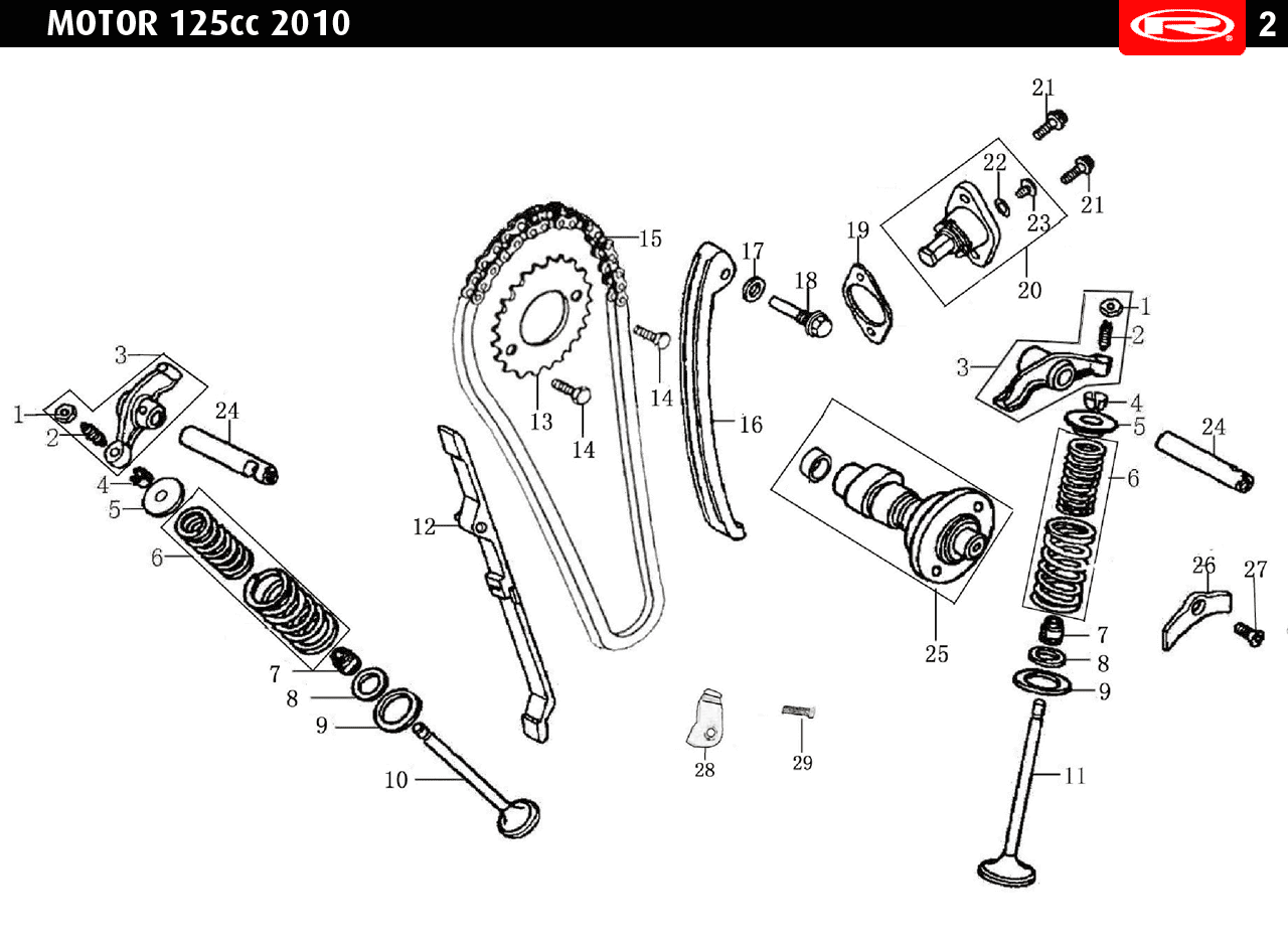 Tango 125 AC 2010 Engine T2