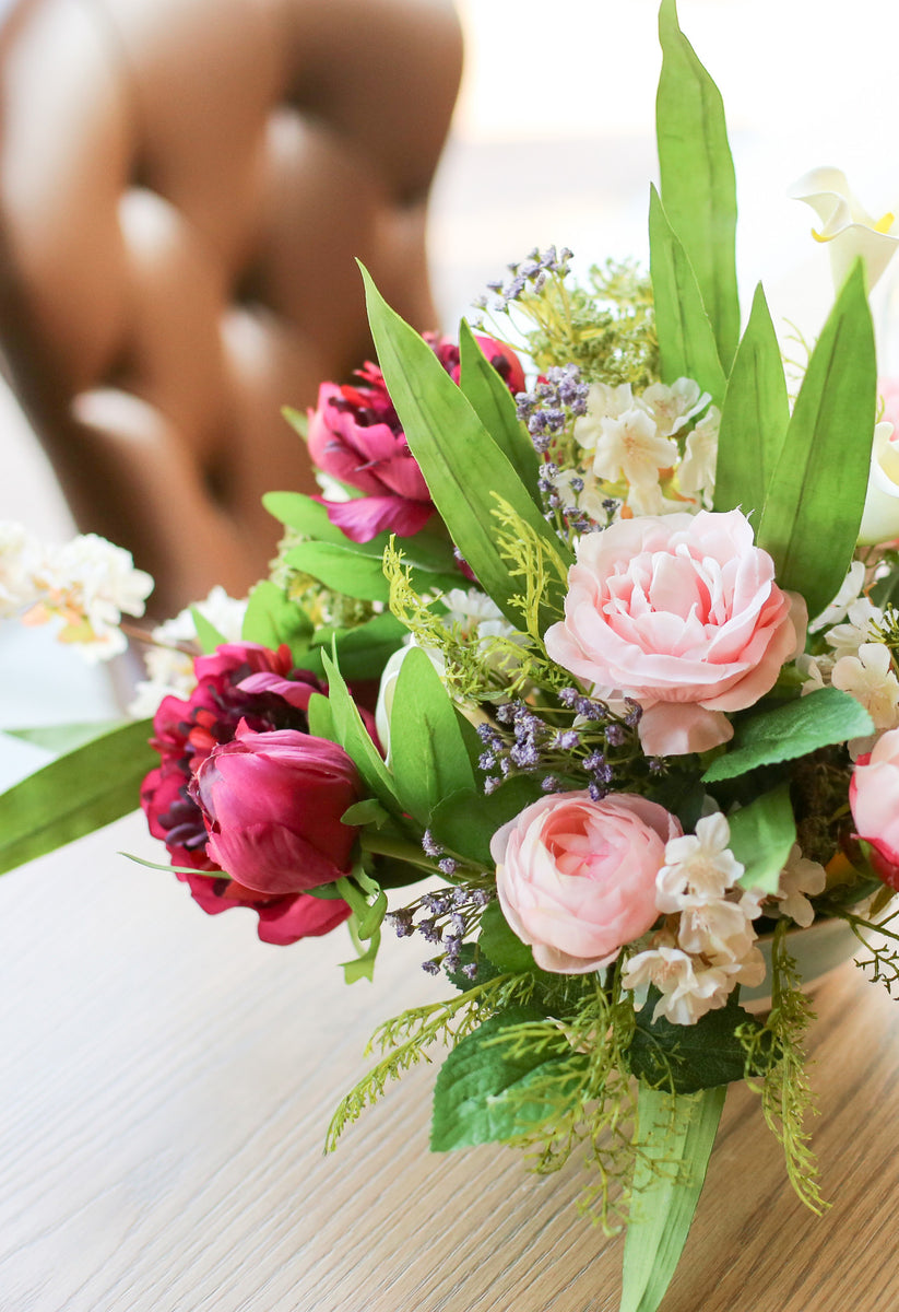 beautiful silk flowers