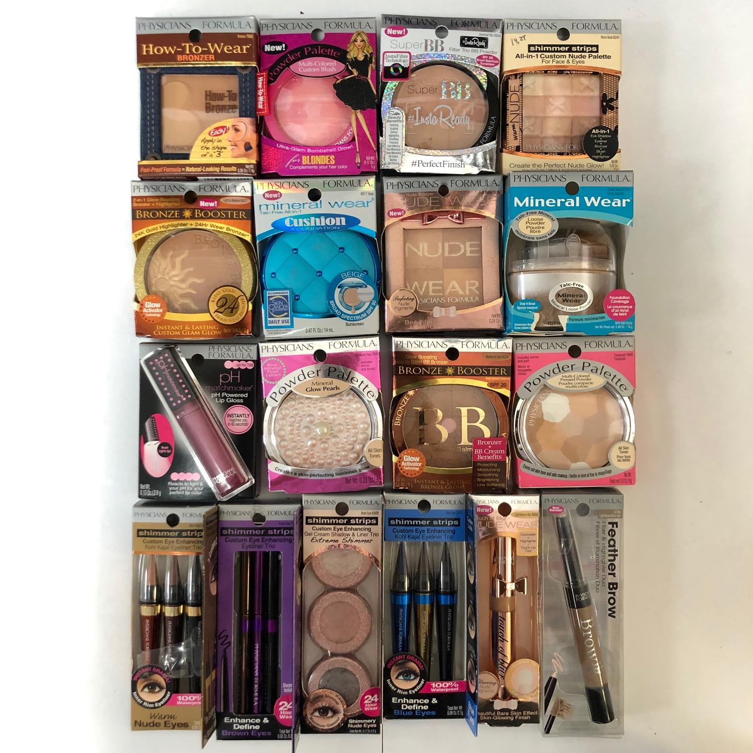 WHOLESALE ASSORTED PHYSICIANS FORMULA COSMETICS LOT - 50 PIECE LOT