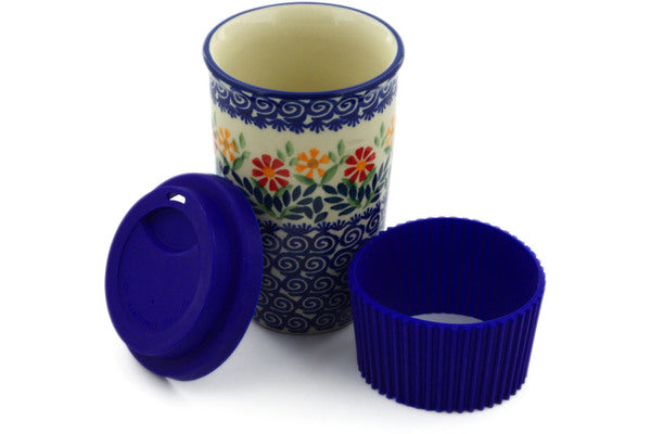 polish pottery travel mugs