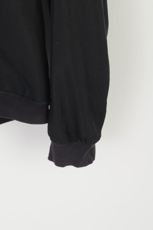 Nike Men XL Jacket Black Sportswear Vintage Activewear Pullover Golf Yop