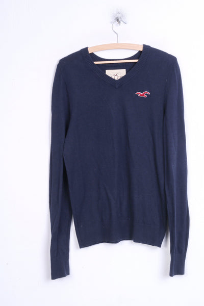 hollister navy jumper