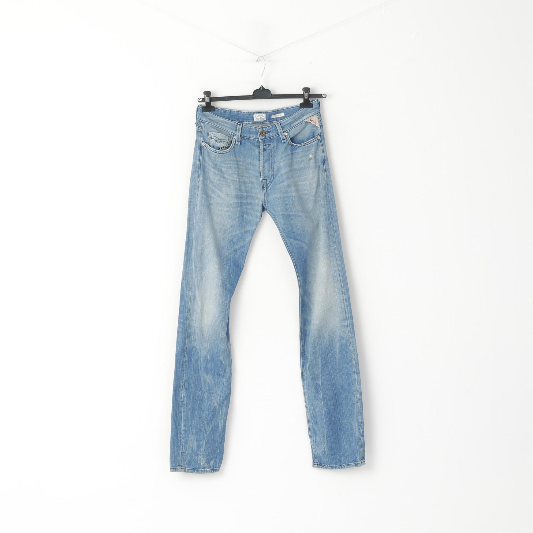 site Geest ik heb dorst Replay Men W 29 L 34 Trousers Denim Blue Jeans Jennon Cotton Superior –  RetrospectClothes