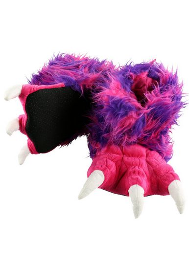 pink monster slippers