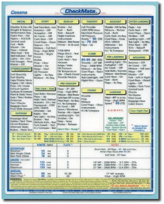 Cessna C337 C, D SkyMaster Checkmate Checklist