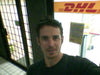 Stu at the DHL office