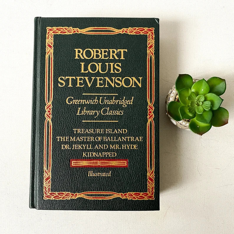 Vintage Robert Louis Stevenson, Greenwich Unabridged Library Classics, Treasure Island, Dr. Jekyll and Mr. Hyde