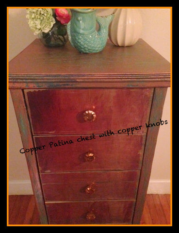 Copper Patina Chest