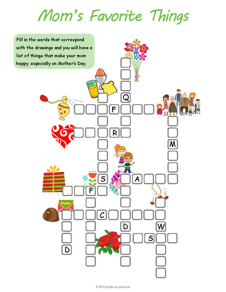 Mother's Day Puzzle Bundle - PRINTABLE PDF – Puzzles to Print