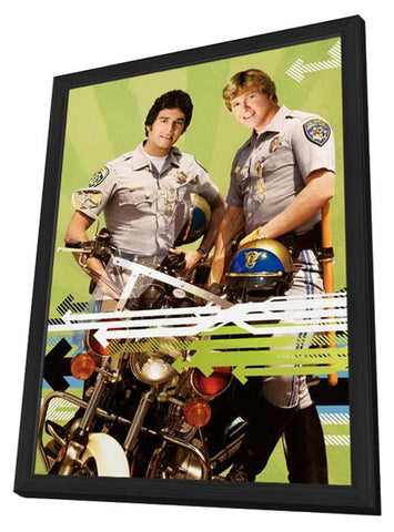 CHiPs 11 x 17 Movie Poster - Style B - in Deluxe Wood Frame