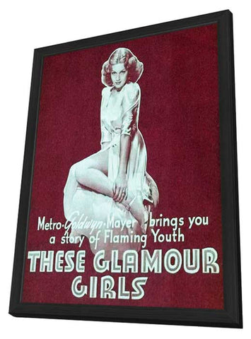 These Glamour Girls 11 x 17 Movie Poster - Style A - in Deluxe Wood Frame